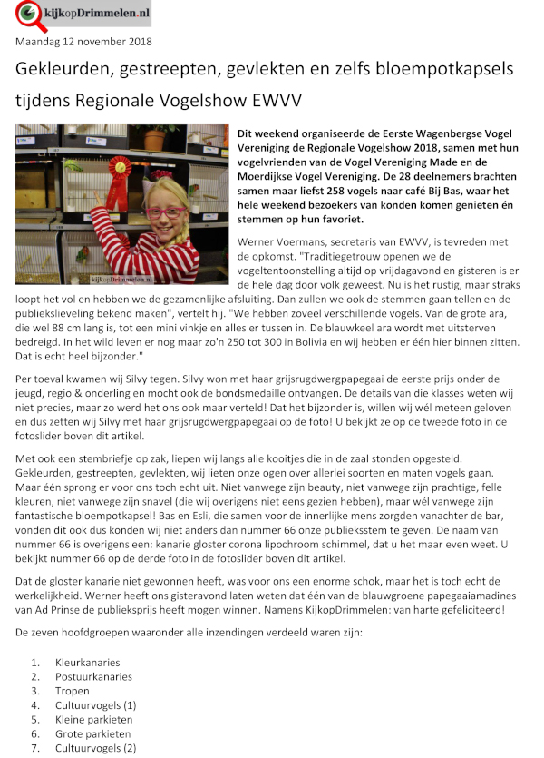 artikel in het Carillon