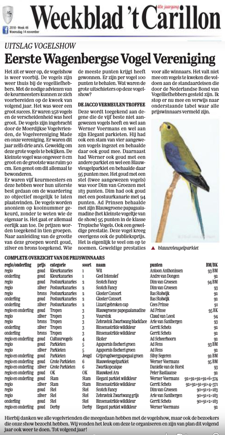 artikel in het Carillon